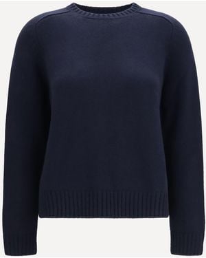 Loro Piana Parksville Cashmere Crewneck Jumper - Blue