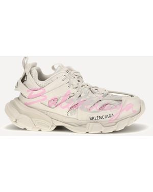 Balenciaga Track Signature Sneakers - Natural