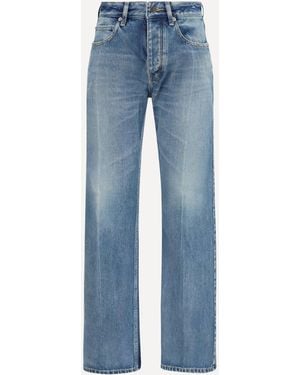 Balenciaga Straight-Leg Denim Jeans - Blue