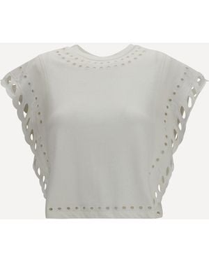 Isabel Marant Odyle Cotton T-Shirt - Grey