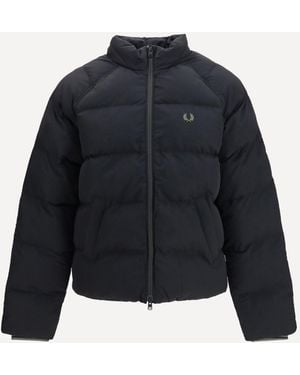 Fred Perry Raglan Padded Jacket - Blue