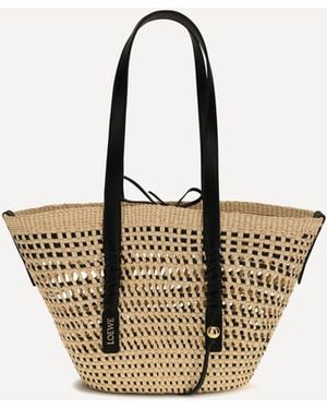 Loewe Braid Shoulder Bag X Paula's Ibiza - Natural