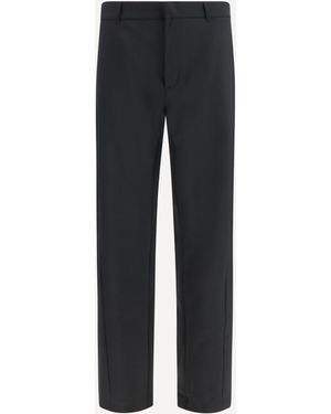 Laminar Wool-Blend Straight-Leg Trousers - Blue