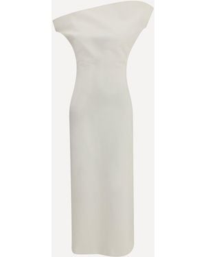 Magda Butrym Off-Shoulder Midi Dress - White