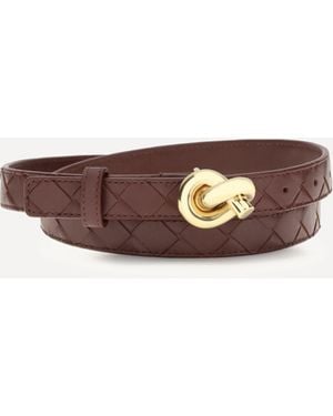Bottega Veneta Cintura Knot - Marrone