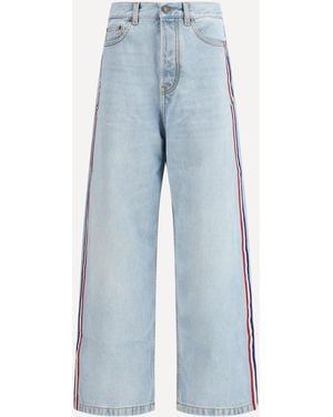 Fiorucci Tricolour Stripe Baggy Jeans - Blue