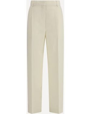 TOTEME Straight Trousers - Natural