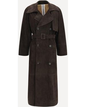 S.w.o.r.d 6.6.44 Suede Coat - Black