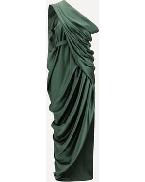 Vivienne Westwood Draped Midi Dress - Green