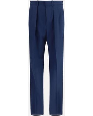 Tom Ford Pleated Trousers - Blue