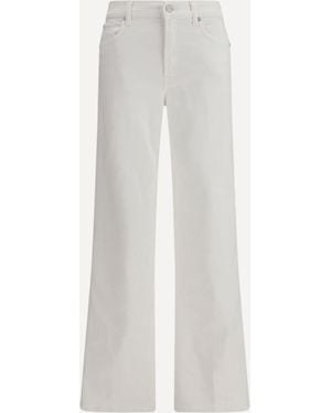 7FOR Stovepipe Jeans - White