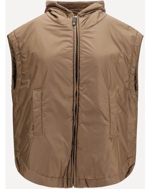 Max Mara Hooded Padded Vest - Brown