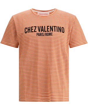 Valentino Striped T-shirt - Pink