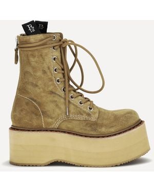 R13 Double Stack Boots - Natural