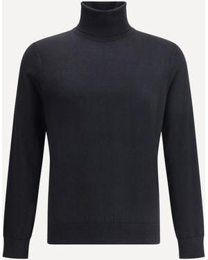 ZEGNA Cashmere Turtleneck Jumper - Blue