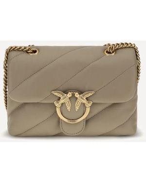 Pinko Love Mini Puff Shoulder Bag - Natural