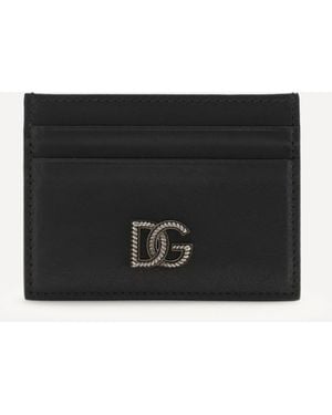 Dolce & Gabbana Leather Card Holder - Black