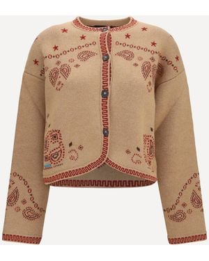 Alanui Bandana Jacquard Jacket - Natural