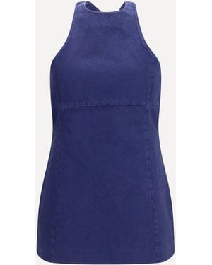 Miu Miu Short Cotton Dress - Blue