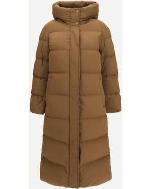 Woolrich Madison Quilted Matt Stretch Nylon Puffer Jacket - Natural