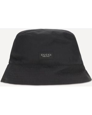 Gucci Cotton Canvas Bucket Hat - Black