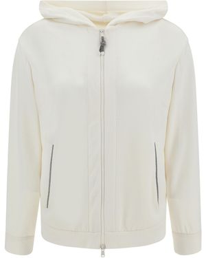 Brunello Cucinelli Hoodie - White