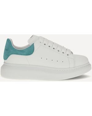 McQueen Oversize Leather Sneakers - White