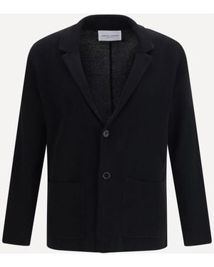 Roberto Collina Knit Jacket With Lapels - Blue