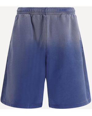 Moschino Bermuda Sweat Shorts With Gradient Effect - Blue