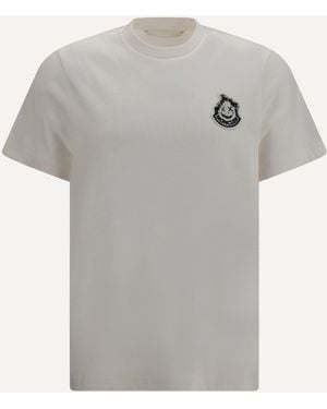 Moncler Logo Cotton T-Shirt - Grey