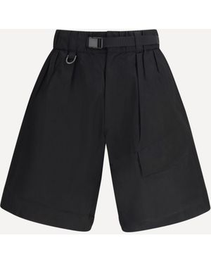 Y-3 Nylon And Cotton Shorts - White