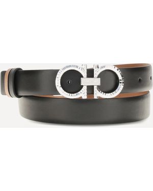 Ferragamo Reversible And Adjustable Gancini Belt - Multicolour