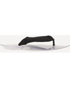 Alaïa Satin Flip-Flop Sandals - Black
