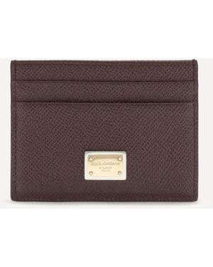 Dolce & Gabbana Leather Cardholder - Brown
