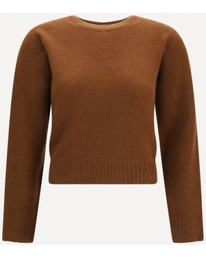 Tom Ford Cashmere And Silk Sweater - Brown