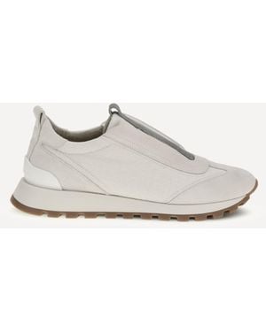 Brunello Cucinelli Precious Detail Trainers - White