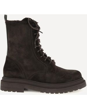 Brunello Cucinelli Laced Ankle Boots - Black