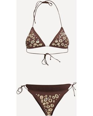 Oséree Studded Bikini - White