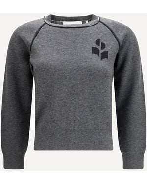 Isabel Marant Loriby Logo Jumper - Grey