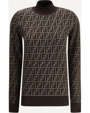 Fendi Maglione Dolcevita - Nero