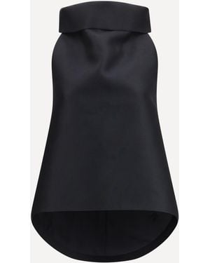 Balenciaga High Neck Top - Black