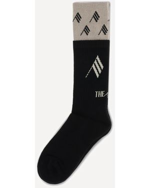 The Attico Logo Cotton Socks - Black