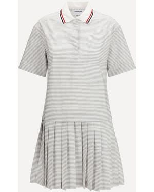 Thom Browne Cotton Polo Dress - White