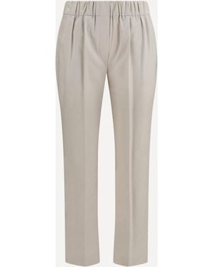 Brunello Cucinelli Cotton Trousers - Grey
