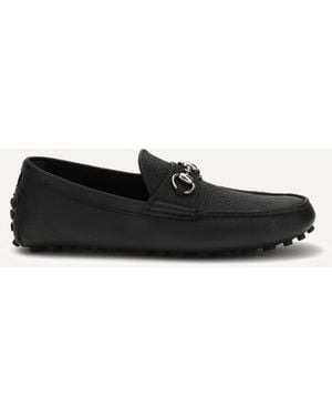 Gucci Horsebit Driver Loafers - White