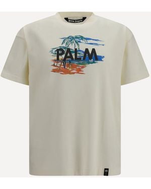 Palm Angels Palm Island T-Shirt - White
