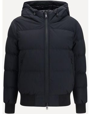 Moose Knuckles Soho Down Bomber Jacket - Blue