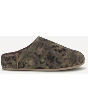 UGG Elea Spotted Slip-On Mules - Brown