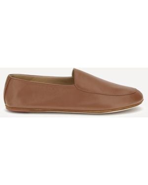 Loro Piana Leather Loafers - Brown