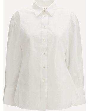Rohe Shaped Cotton Poplin Shirt - White